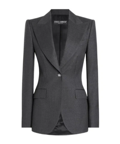 Dolce & Gabbana Single-breasted Blazer In Black
