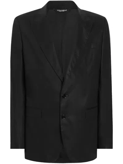 Dolce & Gabbana Single-breasted Blazer In Black