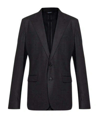 Dolce & Gabbana Single-breasted Blazer In Black