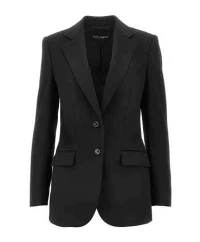 Dolce & Gabbana Single-breasted Blazer In Black