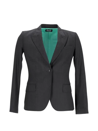 Pre-owned Dolce & Gabbana Single-breasted Blazer In Black