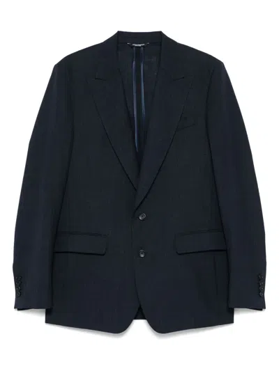 Dolce & Gabbana Single-breasted Blazer In Blue