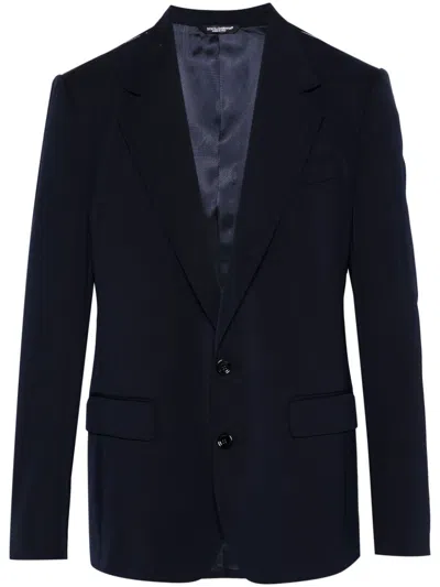 Dolce & Gabbana Single-breasted Suit Jacket In Black