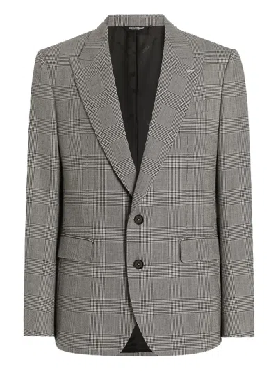 Dolce & Gabbana Single-breasted Blazer In Gray