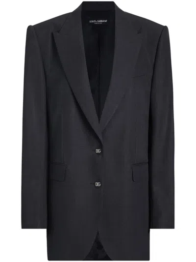 Dolce & Gabbana Single-breasted Blazer In Black
