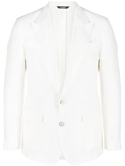 Dolce & Gabbana Linen Sicilia-fit Jacket In White