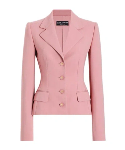 DOLCE & GABBANA DOLCE  GABBANA SINGLE-BREASTED CREPE JACKET
