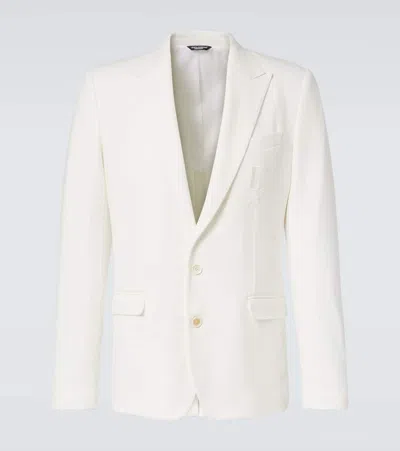 Dolce & Gabbana Single-breasted Blazer In White