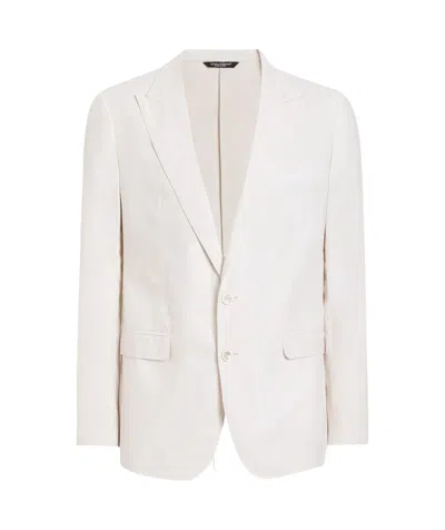 Dolce & Gabbana Single-breasted Blazer In White