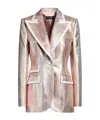 Dolce & Gabbana Single Breasted Blazers In Pink
