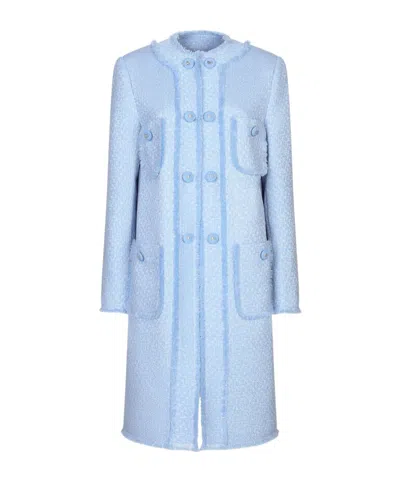 DOLCE & GABBANA SINGLE-BREASTED BOUCLÉ COAT