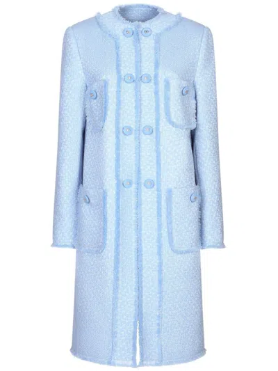 DOLCE & GABBANA SINGLE-BREASTED BOUCLÉ COAT