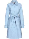 Dolce & Gabbana Single-breasted Brocade Coat In Blue