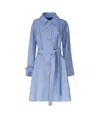Dolce & Gabbana La Bella Vita Coat In Cotton Blend In Blue