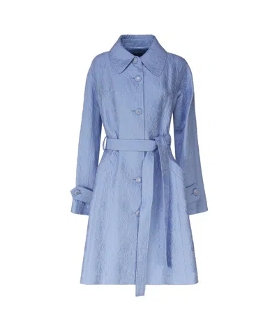 DOLCE & GABBANA DOLCE  GABBANA FLORAL JACQUARD BELTED COAT