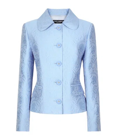 Dolce & Gabbana Brocade Jacket In Pink