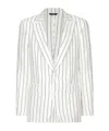 Dolce & Gabbana Single-breasted Linen Sicilia-fit Jacket In White