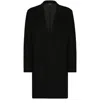 Dolce & Gabbana Single-breasted Wool Coat In Black