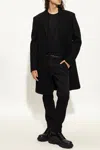 Dolce & Gabbana Wool Single-breasted Coat In Black