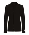 Dolce & Gabbana Single-breasted Cotton-blend Blazer In Black