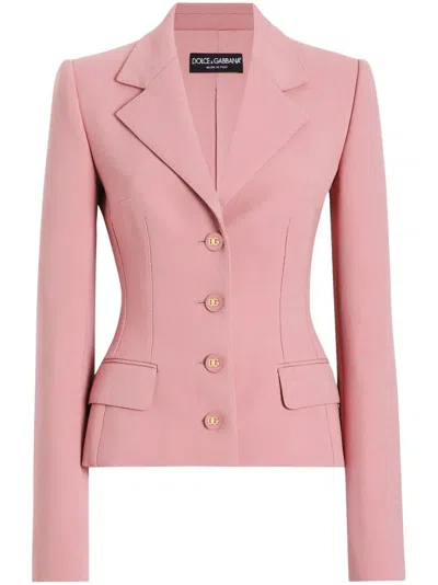 Dolce & Gabbana Single-breasted Dolce Jacket In Pink