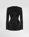 Dolce & Gabbana Sculpted Jacket In Black
