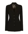 Dolce & Gabbana Dolce Single-breasted Wool Blazer In Black