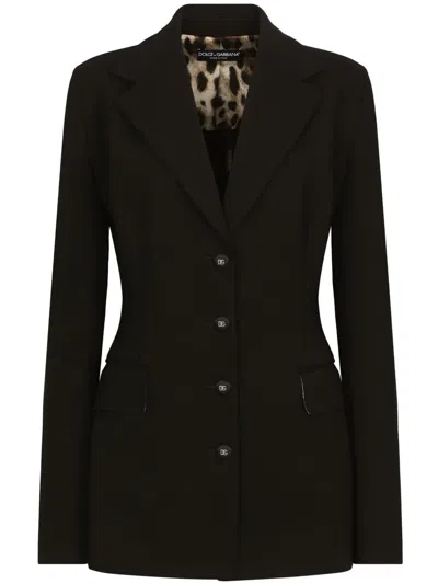 Dolce & Gabbana Women Black Single-breasted Blazer