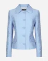 Dolce & Gabbana Brocade Jacket In Purple