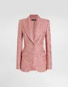 Dolce & Gabbana Single-breasted Floral Quilted Jacquard Turlington Jacket