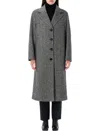 Dolce & Gabbana Single-breasted Herringbone Wool Coat