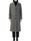 Dolce & Gabbana Chic Herringbone Pattern Jacket For Women In Black Melange