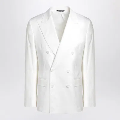 Dolce & Gabbana Single-breasted Jacket In White