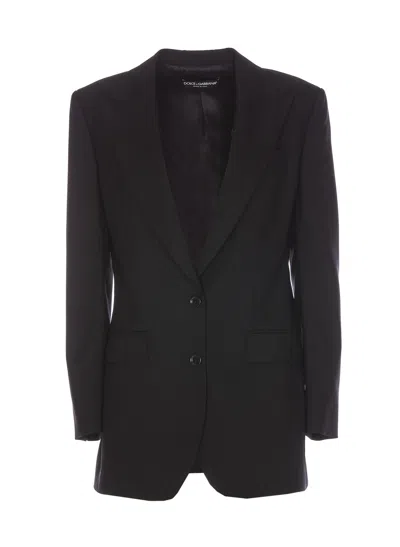 Dolce & Gabbana Single Breasted Jacket In Black