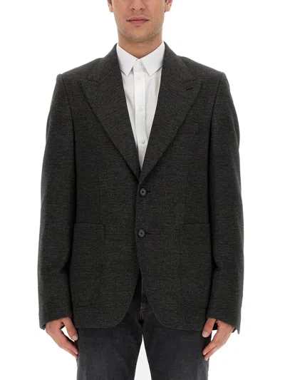 Dolce & Gabbana Single Breasted Jacket In Gray