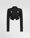 Dolce & Gabbana Single-breasted Jacket In Faille In Black