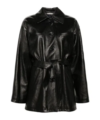 Dolce & Gabbana Leather Jacket In Black