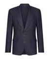 Dolce & Gabbana Single-breasted Linen Sicilia-fit Jacket In Black