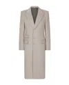 Dolce & Gabbana Single-breasted Double Cashmere Coat In Nude
