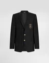 Dolce & Gabbana Appliqué Blazer - Men's - Eco Virgin Wool/silk/viscose In Black