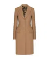 Dolce & Gabbana Single-breasted Camel Hair Coat In Brown