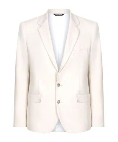 DOLCE & GABBANA SINGLE-BREASTED NOTCHED-LAPELS BLAZER