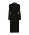Dolce & Gabbana Single-breasted Notched-lapels Coat In Black