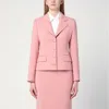 Dolce & Gabbana Tailored Single-breasted Jacket Flap Pockets In Pink