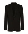 Dolce & Gabbana Single-breasted Pinstripe Blazer In Black