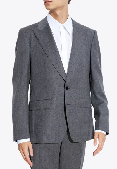 Dolce & Gabbana Single-breasted Pinstriped Blazer