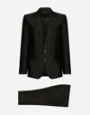 Dolce & Gabbana Single-breasted Sicilia-fit Suit In Black