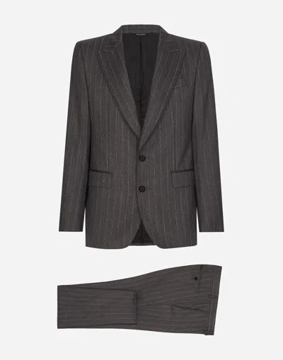 Dolce & Gabbana Single-breasted Sicilia-fit Suit In Multicolor