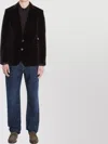 Dolce & Gabbana Single-breasted Sicilia Light Jacket Cotton Corduroy In Brown