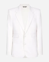 DOLCE & GABBANA SINGLE-BREASTED STRETCH WOOL SICILIA-FIT JACKET